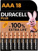 Duracell Plus AAA alkaline batterijen (LR03 MN2400) - 18 stuks