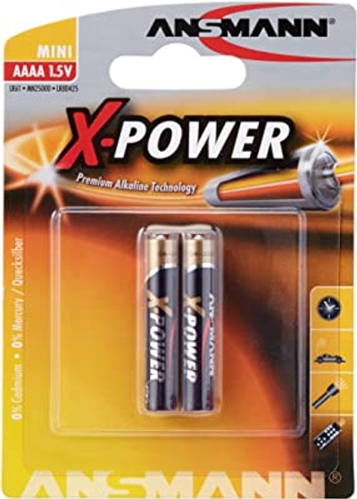 ANSMANN 1,5 V alkaline AAAA batterij speciale grootte AAAA/LR61 - 2 stuks