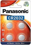 Panasonic CR2032 lithium knoopcel, 3 V, 225 mAh, 4 stuks