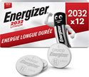 Energizer CR2032 lithium knoopcelbatterijen - 12 stuks