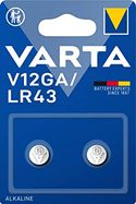 VARTA Batterijen Alkaline knoopcel V12GA/LR43 knoopcellen 2 stuks, in originele blisterverpakking