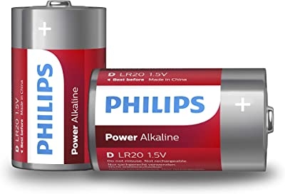 PHILIPS  LR20P2B/17LR20 Powerlife D Batterij 2 Stuks