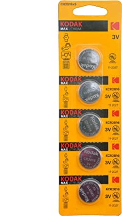 Kodak Ultra lithium CR2016 3V batterijen - 5 stuks