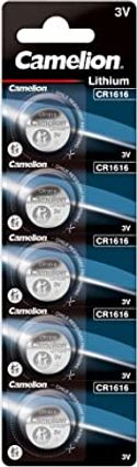 Camelion CR1616 lithium knoopcel 3V batterij, 5 stuks