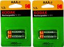 Kodak Oplaadbare AAA batterij Ni-MH - 4 stuks
