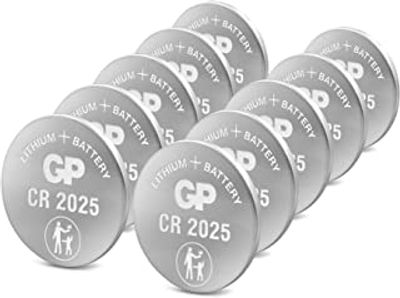 GP lithium knoopcelbatterijen CR2025 (2CPU10) - 10 stuks