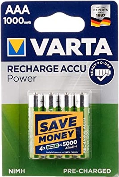Varta 43471 Klaar om te gebruiken AAA Micro/HR03 5703 - 1000 mAh, blister - LSD-NiMH batterij Ready-to-Use, 1,2 V, 5-pack 5 x 40 stuks