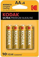 Kodak AA Ultra-batterij LR06 alkaline - 4 stuks