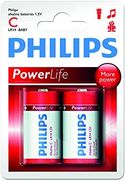 Philips C-Batterijen - LR14 - Batterij Pack van 2 - Zinkchloride Technologie - 3 Jaar Houdbaarheid - 1.5V