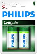 Philips C-Batterijen - R14L2B - Batterij Pack van 2 - Zinkchloride Technologie - 3 Jaar Houdbaarheid - 1.5V