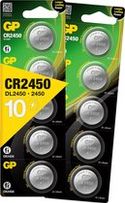 GP Super Lithium CR2450 - batterijen CR2450 - 3V knoopcel batterij - 10 stuks - lithium