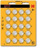 Kodak MAX lithium button CR2025 20 pack - lithium