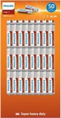 Philips Longlife Batterijen AA zinkkoolstof - 50 stuks