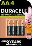 Duracell oplaadbare AA 1300mAh batterijen - 4 stuks