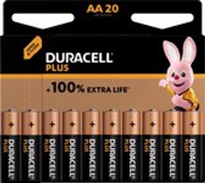 Duracell Plus Alkaline AA batterijen - 20 stuks 