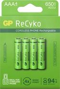 GP ReCyko oplaadbare AAA batterijen 650 mAh - 4 stuks