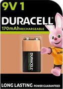 Duracell Rechargeable 9V 170mAh batterijen - 1 stuk