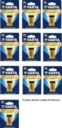 Varta (Longlife) 9V Alkaline Batterijen - 10 stuks