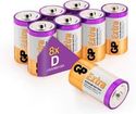 GP Extra Alkaline batterijen D Mono LR20 batterij 1.5V - 8 stuks