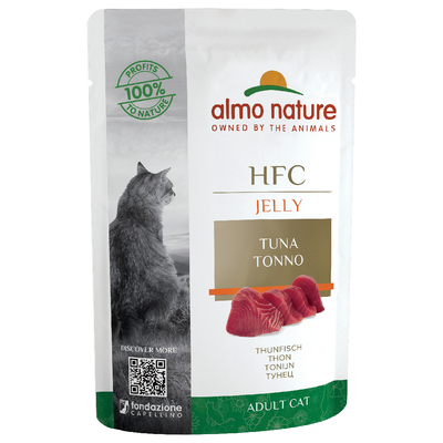 Almo Nature HFC Maaltijdzakjes - Tonijn 24 x 55 gram - natvoer katten