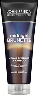 John Frieda Brilliant Brunette Midnight Brunette Shampoo voor Bruin Haar - 250 Milliliter - Reinigt en Verrijkt Diepe Bruine Tonen