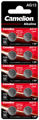 Camelion LR44 batterijen (AG13, A76) - 10 stuks