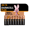 Duracell AA Plus Alkaline batterijen - 16 stuks 