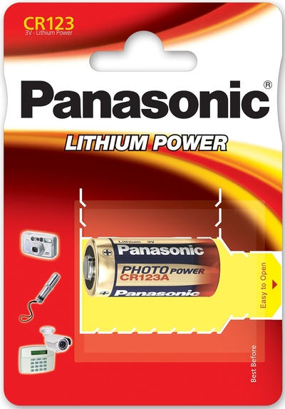 Panasonic CR123A - 1 batterij