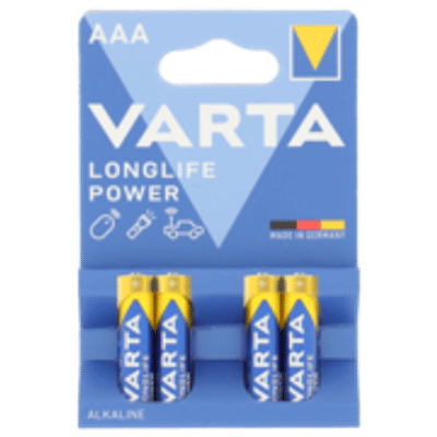 Varta Longlife Power AAA batterijen - 4 stuks