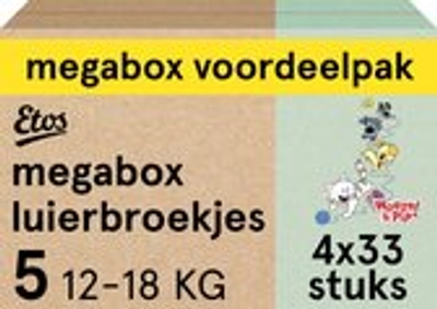 Etos Woezel & Pip  luierbroekjes maat 5 - 132 stuks