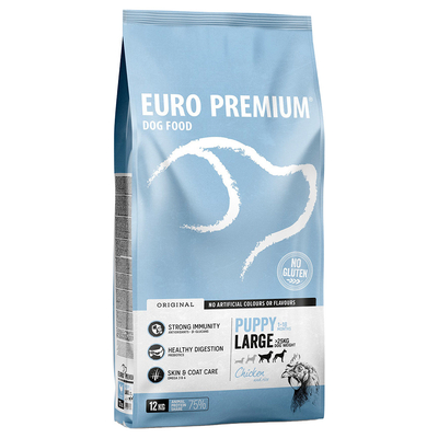 Euro-Premium Large Puppy Kip & Rijst - 12 kg - hondenbrokken