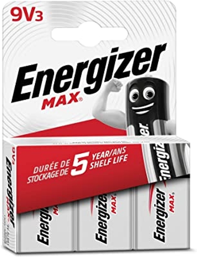 Energizer Batterijen, Max 9V blokbatterij alkaline, 3 stuks