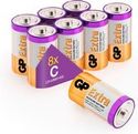 GP Extra Alkaline batterijen C Baby (LR14) - 8 stuks 