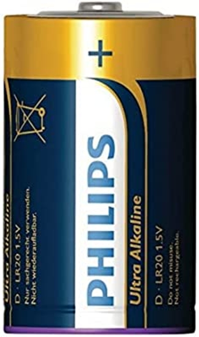PHILIPS D-Batterijen 2 Stuks - LR20 - Alkaline Batterijen - Houdbaar tot 5 Jaar - 1.5V