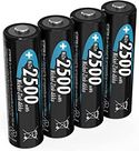 ANSMANN Nikkel-zink accu AA 1,6 V 2.500 mWh 1.600 mAh penlite NiZn/Ni-Zn accu AA oplaadbare batterijen AA - ter vervanging van niet-oplaadbare batterijen van 1,5 V 4 stuks