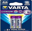 Varta Professional Lithium AA batterij 1,5 V, 2900 mAh, 20 batterijen