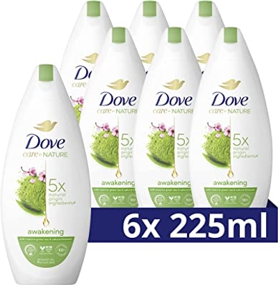 Dove Care by Nature Awakening Douchegel, voor een schone en gehydrateerde huid - 6 x 225 ml - Voordeelverpakking