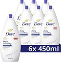 Dove Deeply Nourishing Douchegel, transformeert zelfs de meest droge huid - 6 x 450 ml - Voordeelverpakking