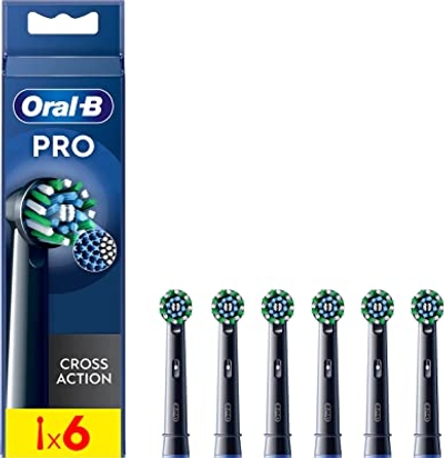 Oral-B CrossAction Black  opzetborstels - 6 stuks