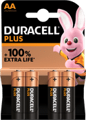 Duracell AA Plus Alkaline batterijen - 4 stuks