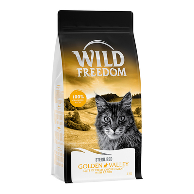 Wild Freedom Adult "Golden Valley" Sterilised Konijn – Graanvrij - 2 kg - kattenbrokken