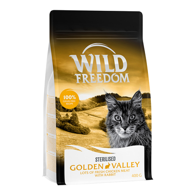 Wild Freedom Adult "Golden Valley" Sterilised Konijn – Graanvrij - 400 g - kattenbrokken