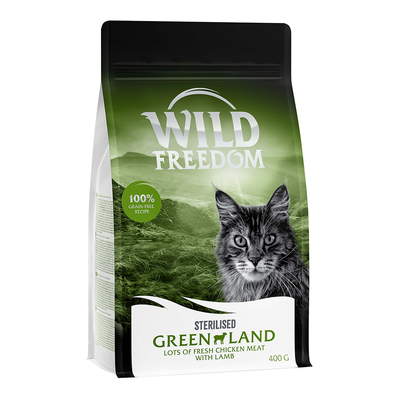 Wild Freedom Adult "Green Lands" Sterilised Lam – Graanvrij - 400 g - kattenbrokken