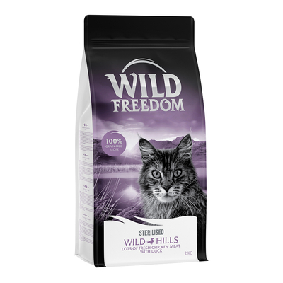 Wild Freedom Adult "Wild Hills" Sterilised Eend – Graanvrij - 2 kg - kattenbrokken