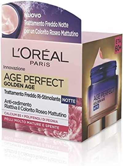 L'Oréal Paris Nachtcrème Age Perfect Golden Age, versterkende behandeling, geschikt voor rijpe huid, 50 ml