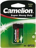 Camelion Super Heavy Duty batterijen (6F22) 9 volt blok - 1 batterij
