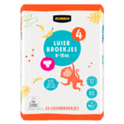 Jumbo  luierbroekjes maat 4 - 22 stuks
