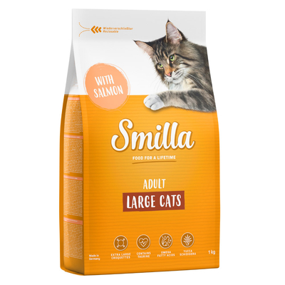 Smilla Adult XXL-brokken met Zalm Kattenvoer - 1 kg - kattenbrokken
