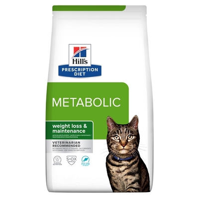 Hill's Prescription Diet Metabolic Gewichtsmanagement met Tonijn Kattenvoer - 8 kg - kattenbrokken