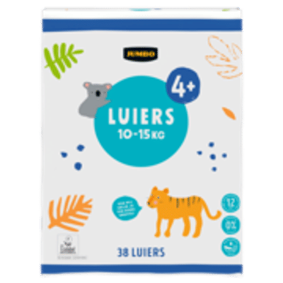 Jumbo  luiers maat 4 plus - 38 stuks
